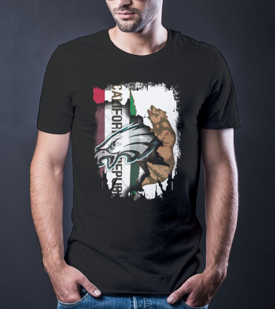 California Republic With Eagles T-Shirt