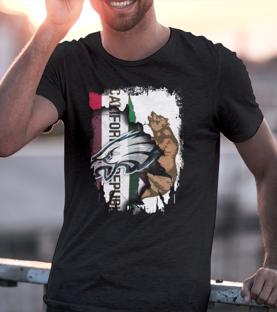 California Republic With Eagles T-Shirt