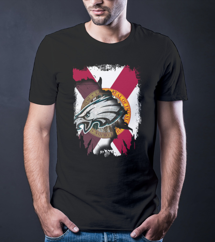 Together Florida Eagles Grant Peel Away Flag T-Shirt