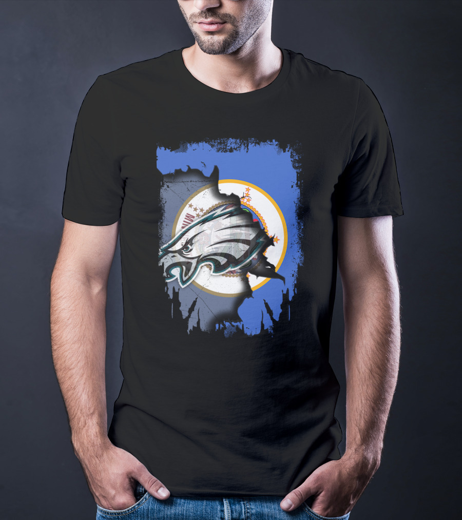 Minnesota State Flag Timeless Eagles Collaboration T-Shirt