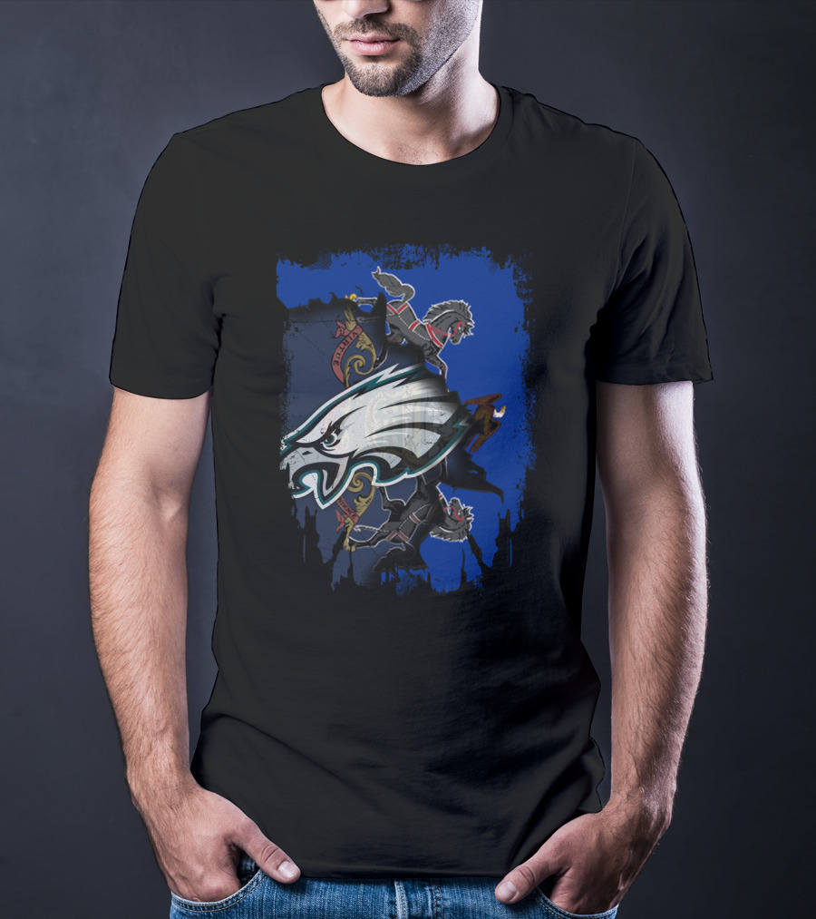 Pennsylvania Eagles United With State Crest T-Shirt