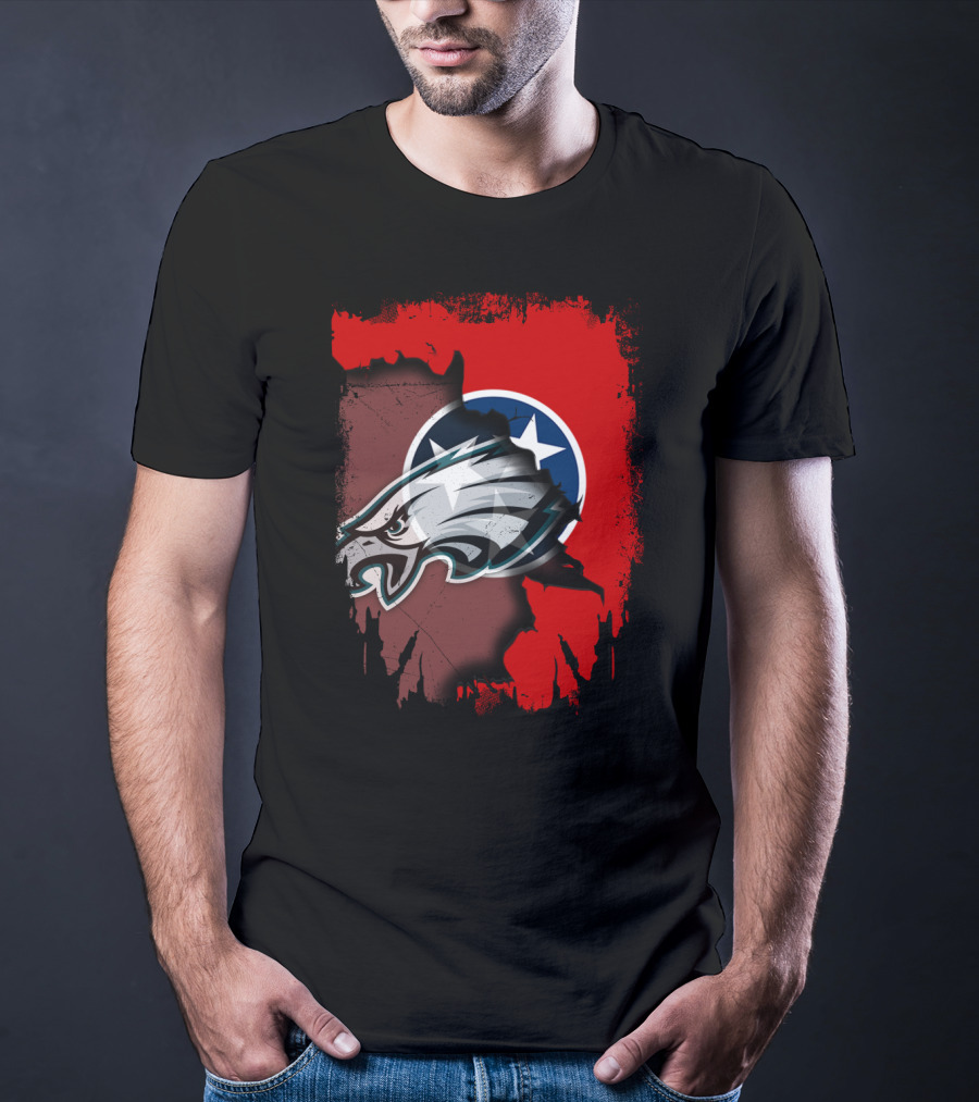 Tennessee Pride United With Eagles Emblem T-Shirt