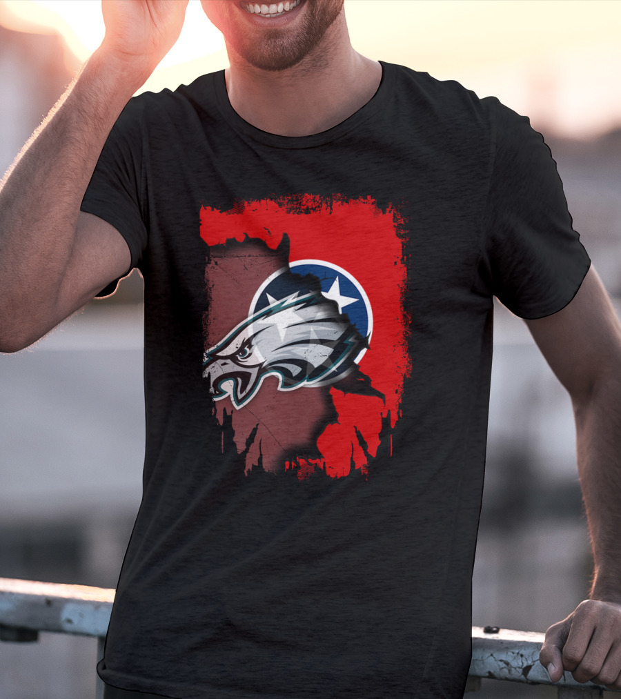 Tennessee Pride United With Eagles Emblem T-Shirt