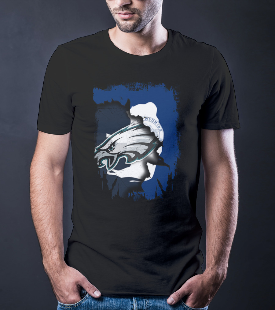 Wyoming Together Eagles Head T-Shirt
