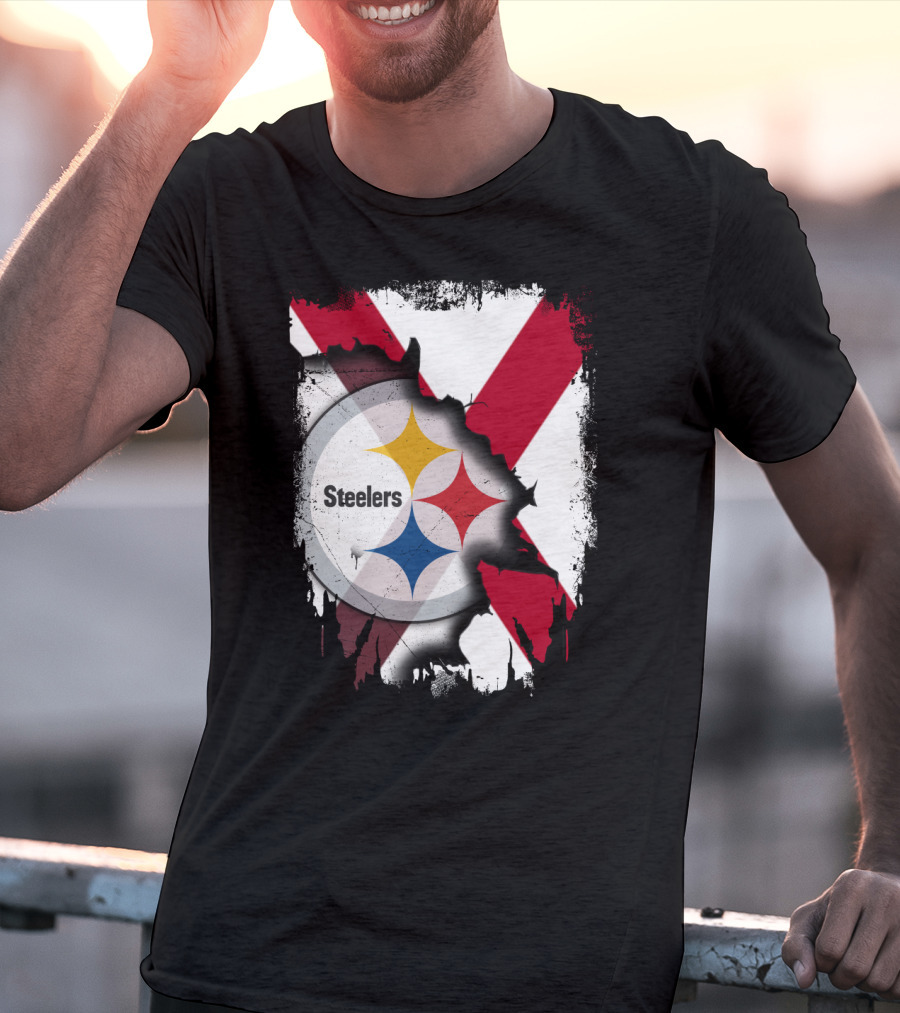 Together Alabama Steelers Logo Cross T-Shirt