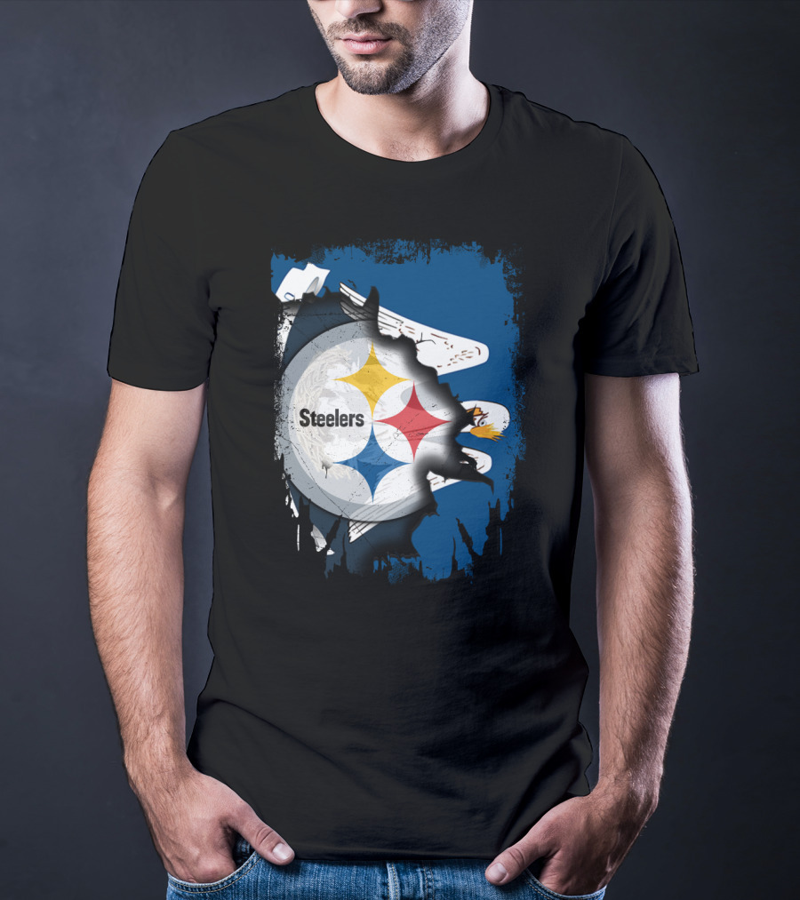 Steelers With Louisiana Spirit Eagles T-Shirt