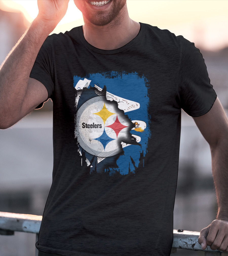 Steelers With Louisiana Spirit Eagles T-Shirt