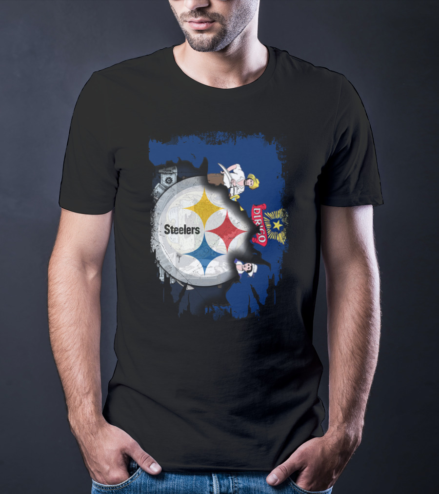 Steelers Maine Dirigo Logo Fusion T-Shirt