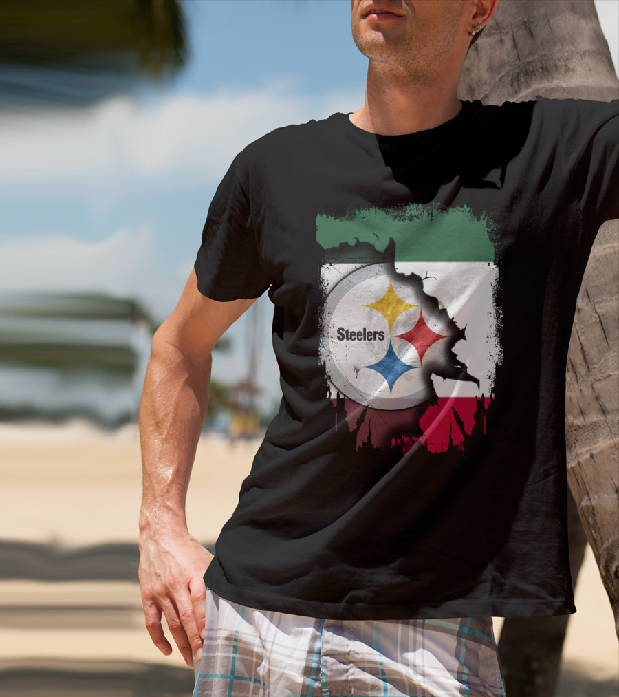 Steelers Mexico Flag Collaboration T-Shirt
