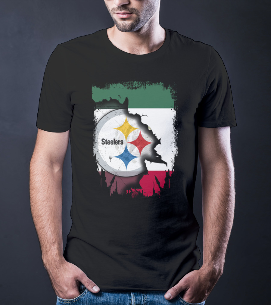 Steelers Mexico Flag Collaboration T-Shirt