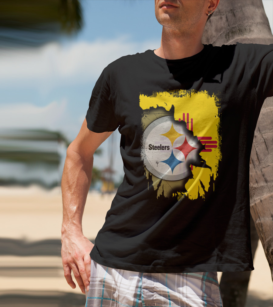 Steelers New Mexico Zia Symbol Fusion T-Shirt