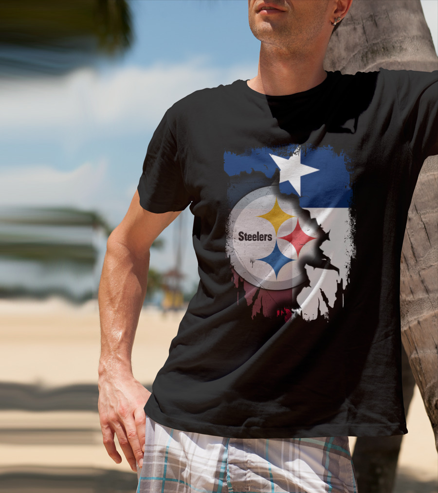 Steelers Texas Flag Fusion T-Shirt