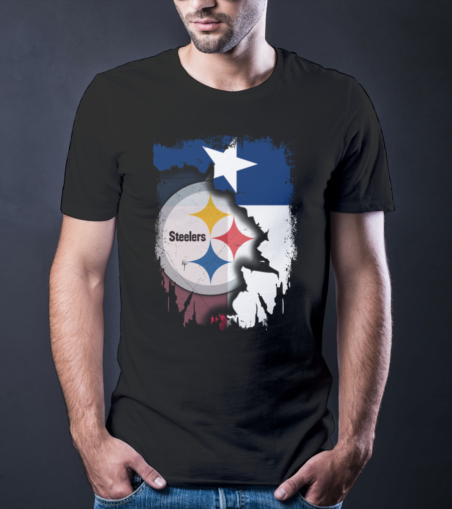 Steelers Texas Flag Fusion T-Shirt