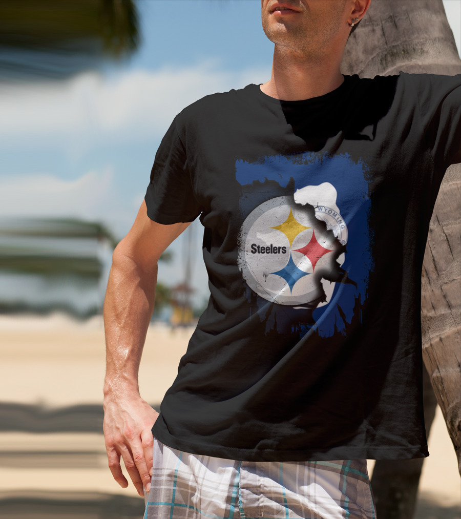 Steelers And Wyoming Union T-Shirt