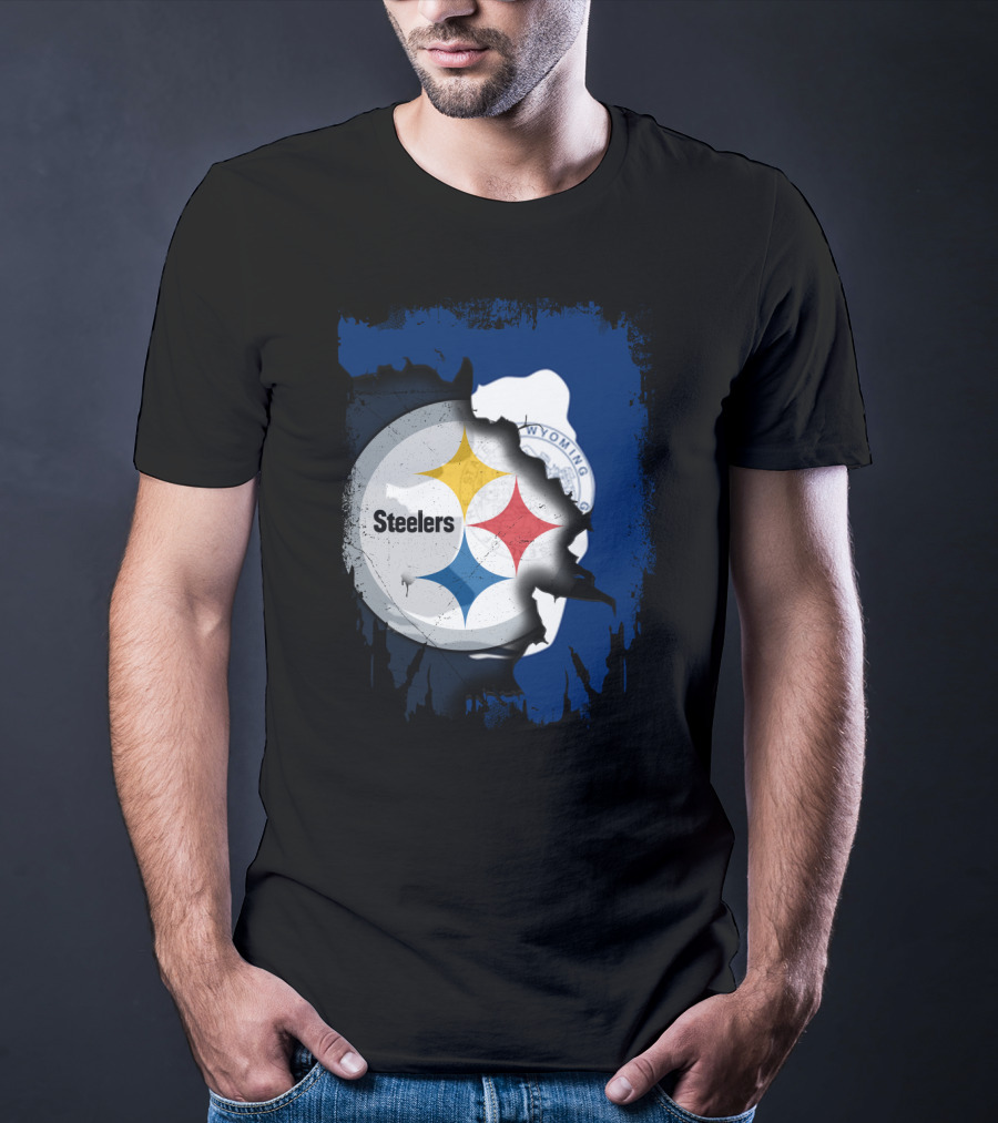 Steelers And Wyoming Union T-Shirt
