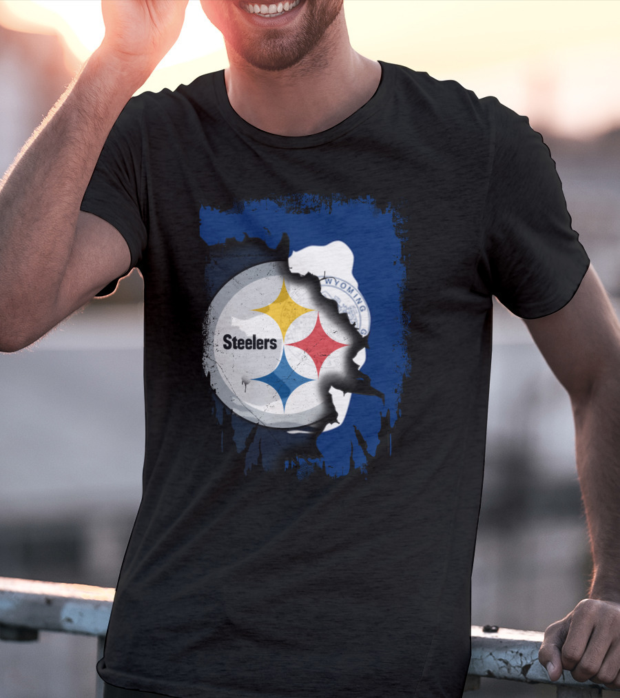 Steelers And Wyoming Union T-Shirt