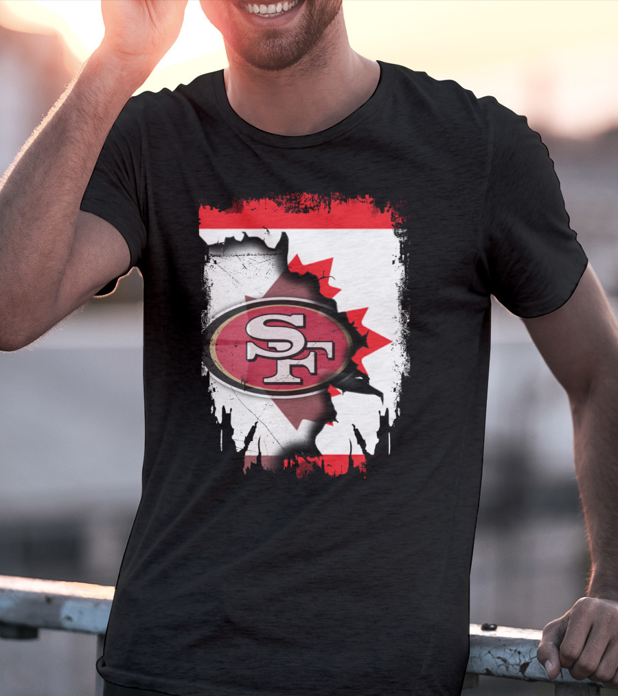 Together Canada SF 49ers Map Symbol Flag T-Shirt