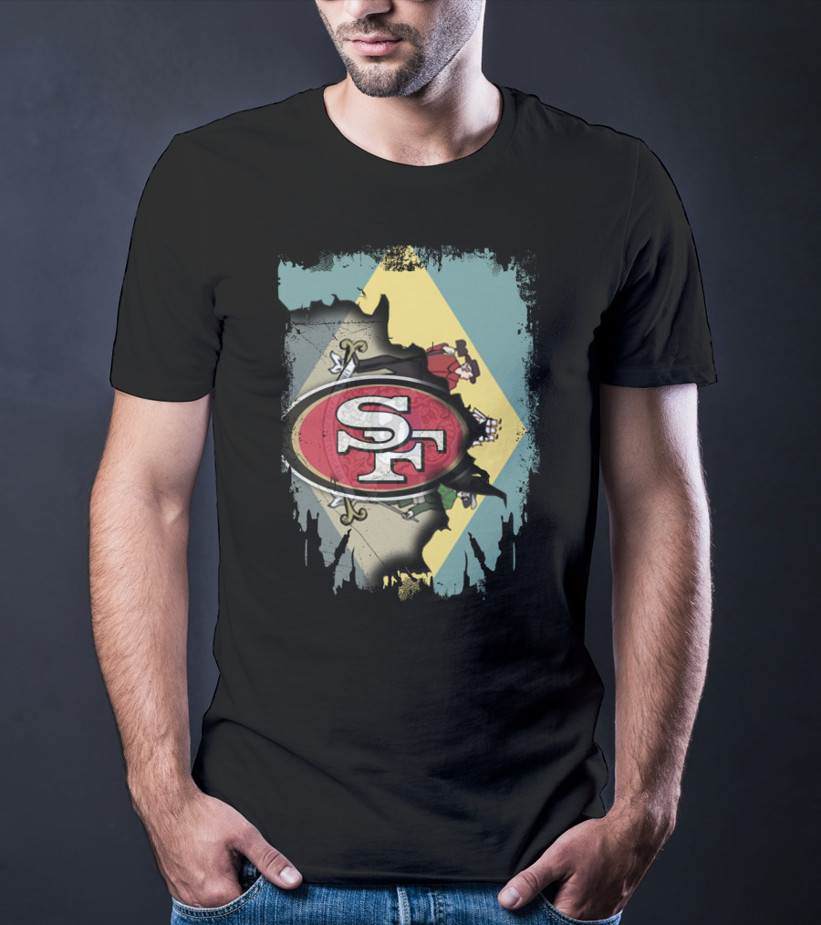 Delaware Unity With San Francisco 49ers Logo Integration T-Shirt