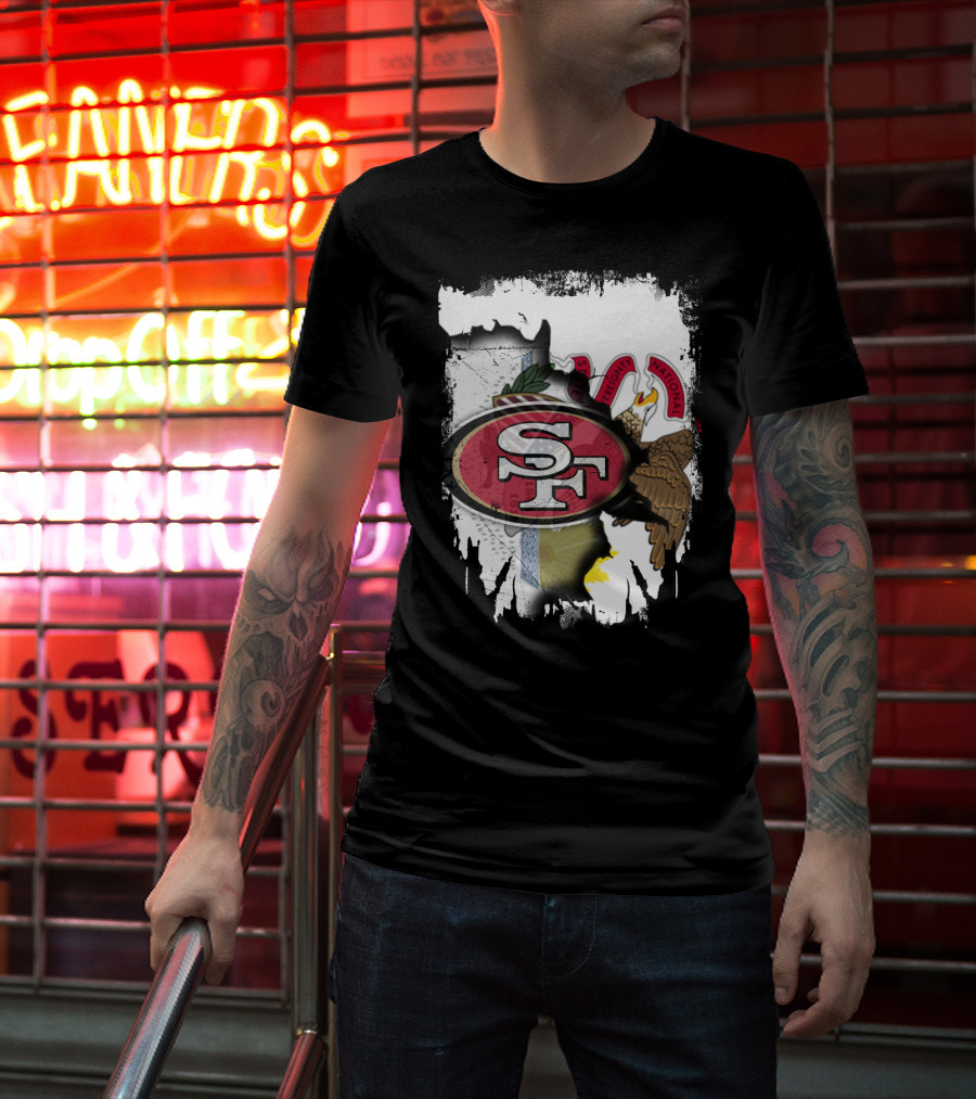 San Francisco 49ers Illinois State Pride Unity T-Shirt