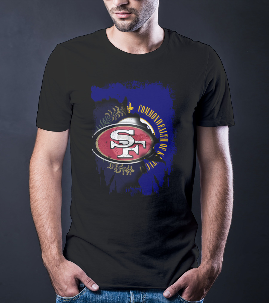 Commonwealth Of Kentucky With 49ers SF T-Shirt