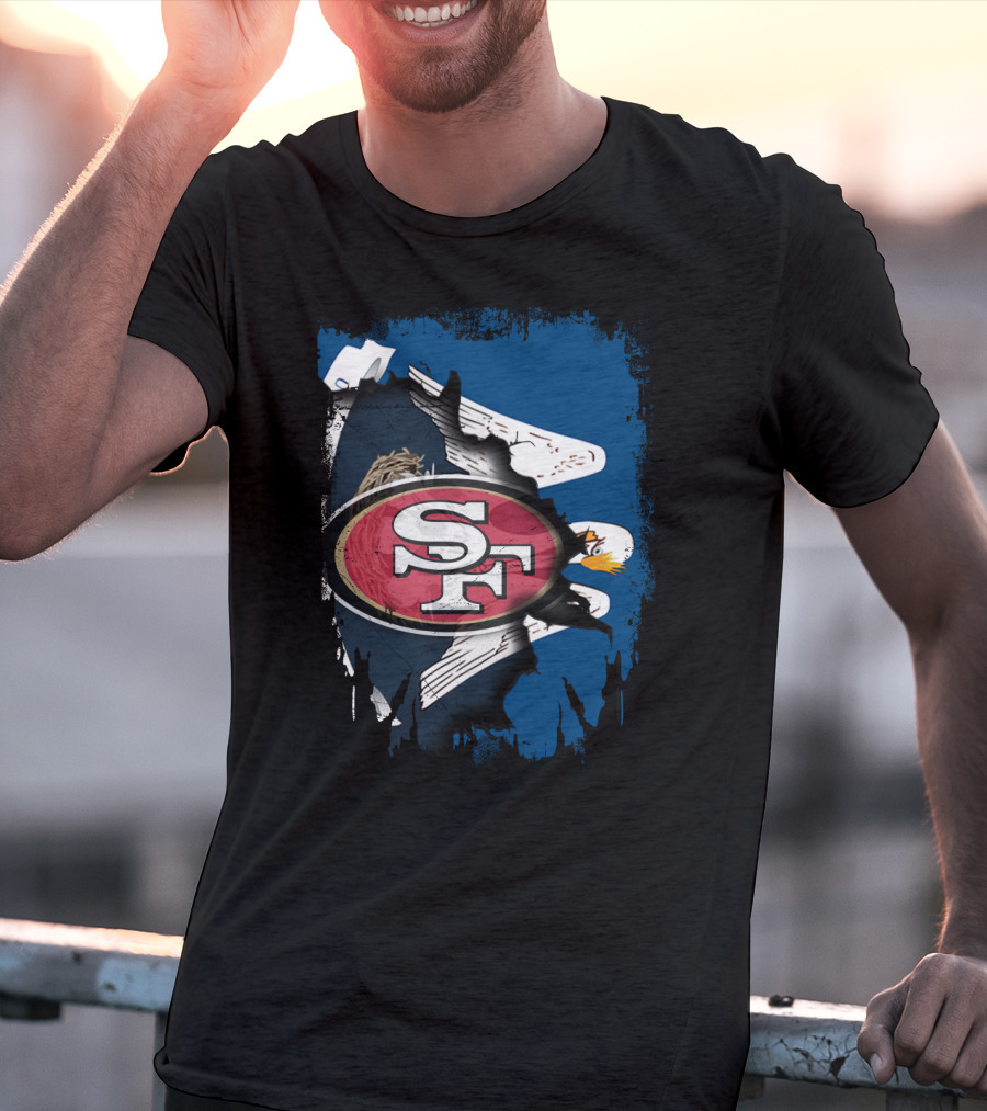 Together Louisiana SF With 49ers Eagle T-Shirt