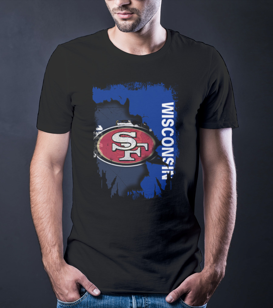 Wisconsin And 49ers United Fan T-Shirt