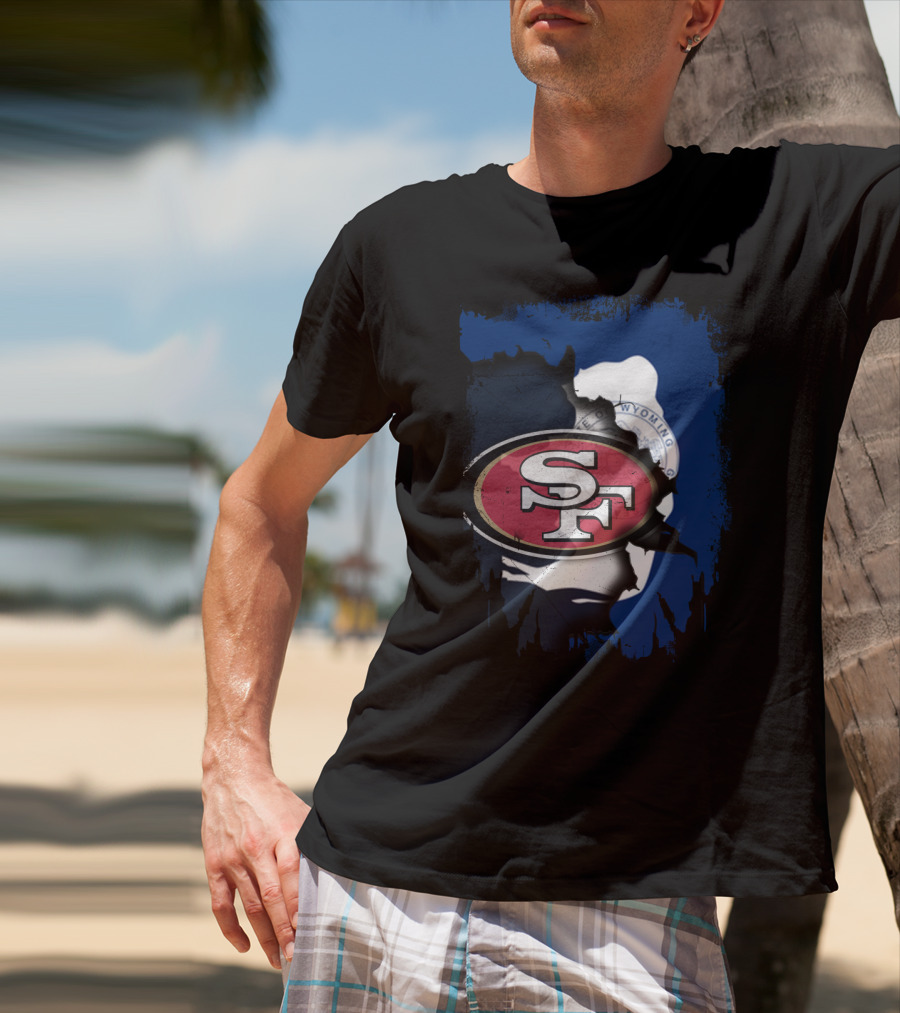 Wyoming Collaboration With San Francisco 49ers T-Shirt