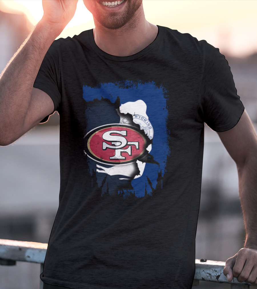 Wyoming Collaboration With San Francisco 49ers T-Shirt