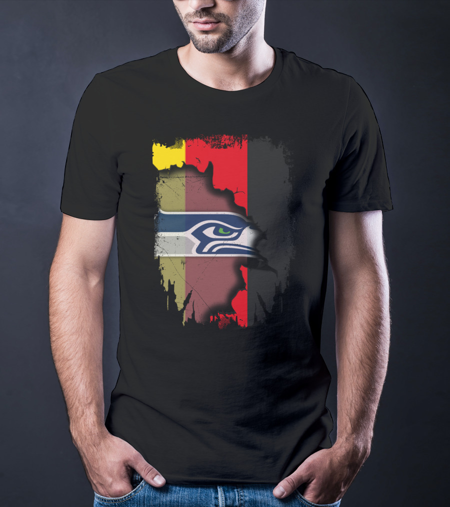 Germany Flag Seahawks Fusion T-Shirt