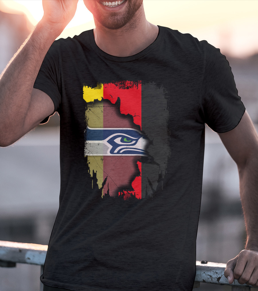 Germany Flag Seahawks Fusion T-Shirt