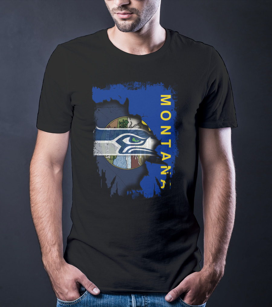 Montana Seahawks Flag T-Shirt