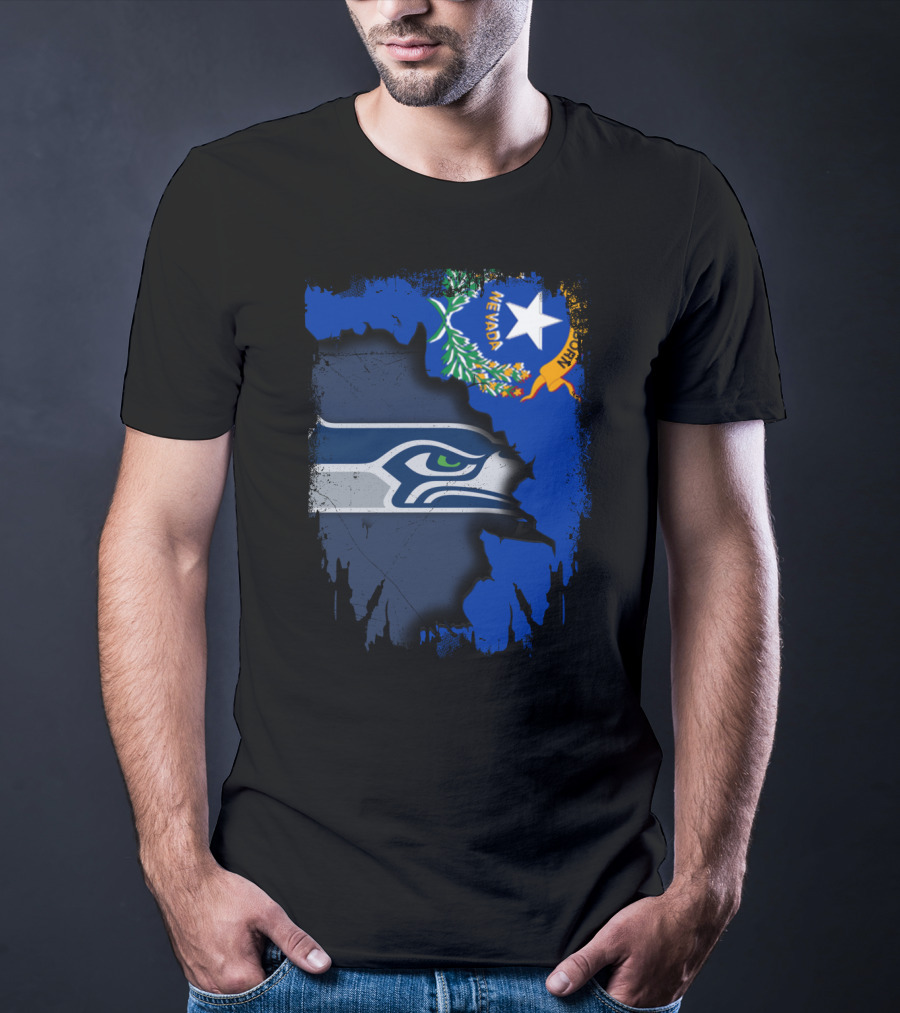 Nevada Love For Seattle Seahawks Fans T-Shirt