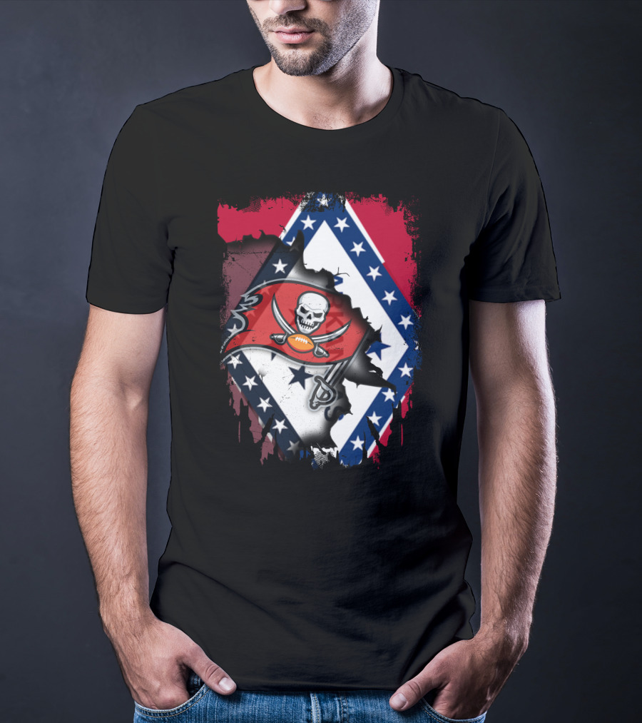 Arkansas Pride Meets Buccaneers Legacy T-Shirt
