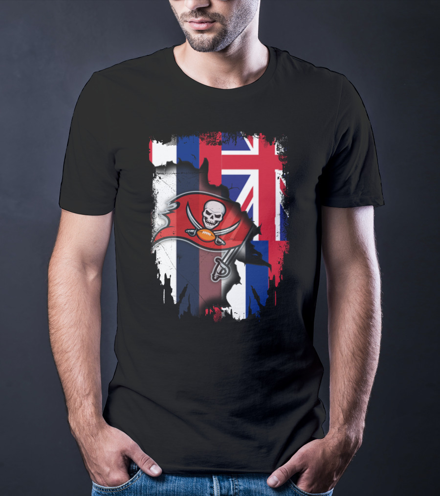 Together Hawaii With Buccaneers Flag Fusion T-Shirt