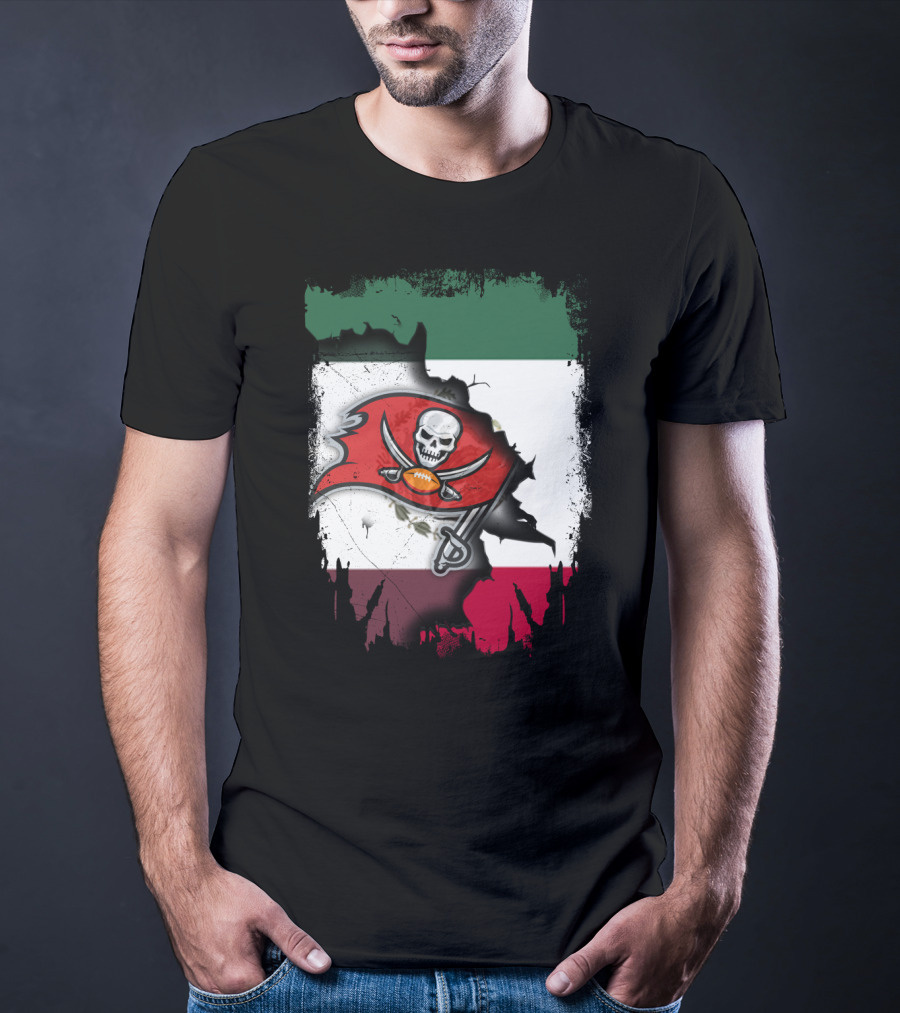 Together Mexico With Buccaneers Flag T-Shirt