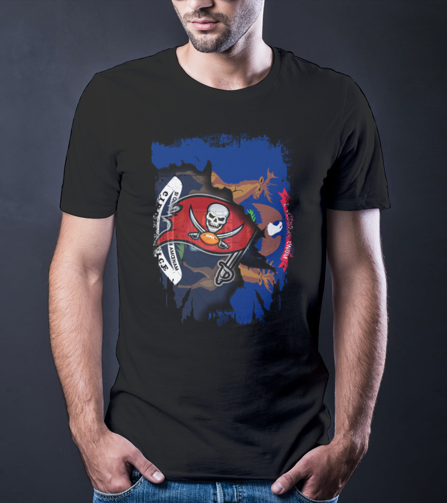 Together Michigan Buccaneers Flag Collab T-Shirt