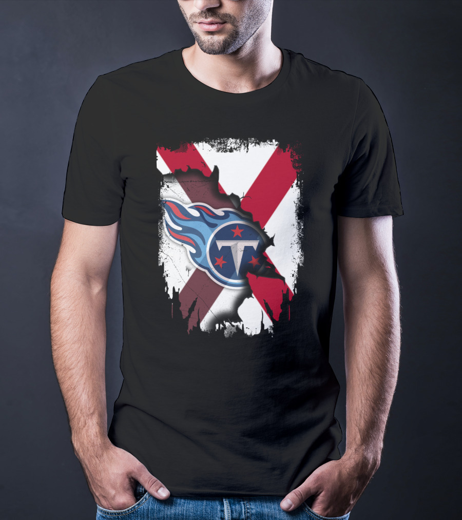 Together Alabama Titans Flag Fusion T-Shirt