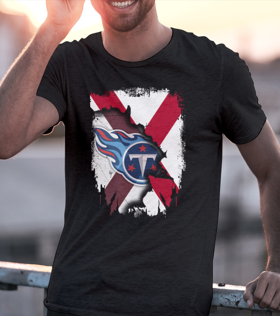 Together Alabama Titans Flag Fusion T-Shirt