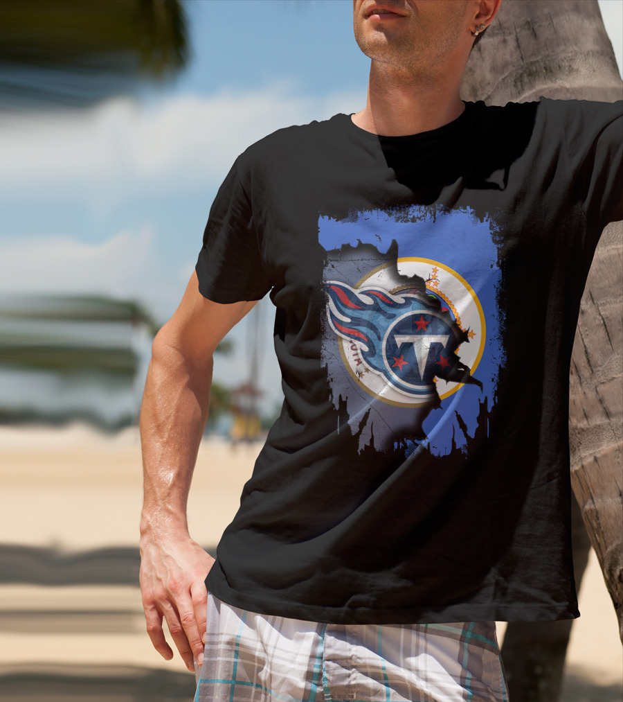 Together Minnesota Tennessee Titans Fusion T-Shirt