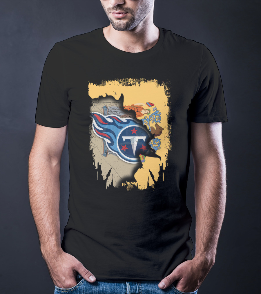 New Jersey State Pride With Titans Logo Symbolism T-Shirt
