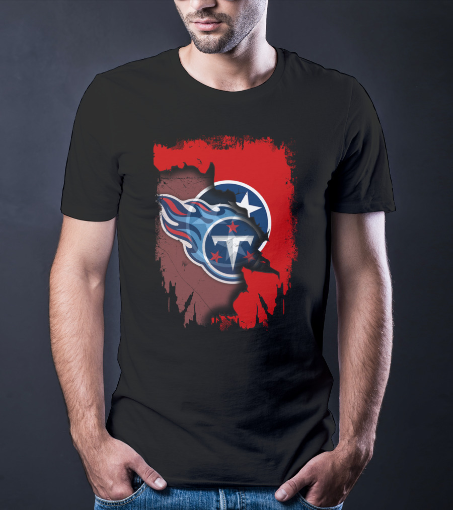 Tennessee Titans Together State Flag Fusion T-Shirt