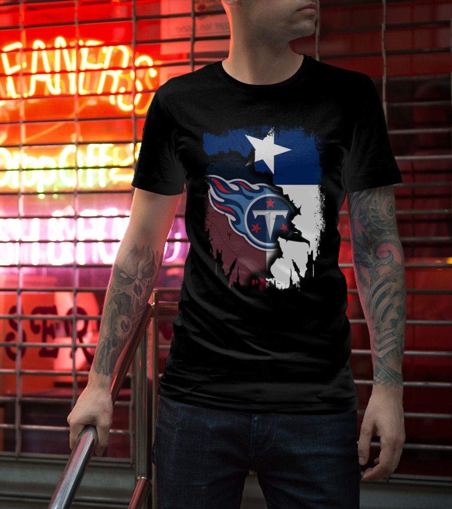 Together Titans Texas Flag Fusion T-Shirt