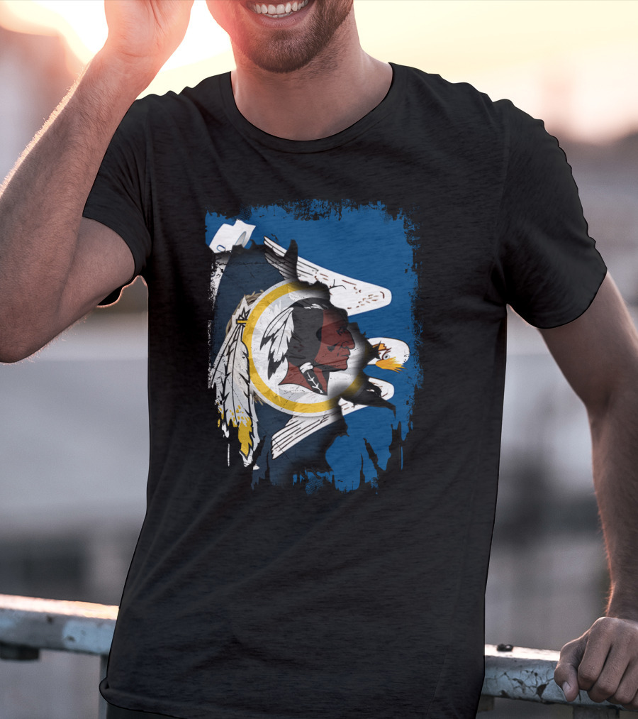 Together Louisiana Redskins Eagle Flag Banner T-Shirt
