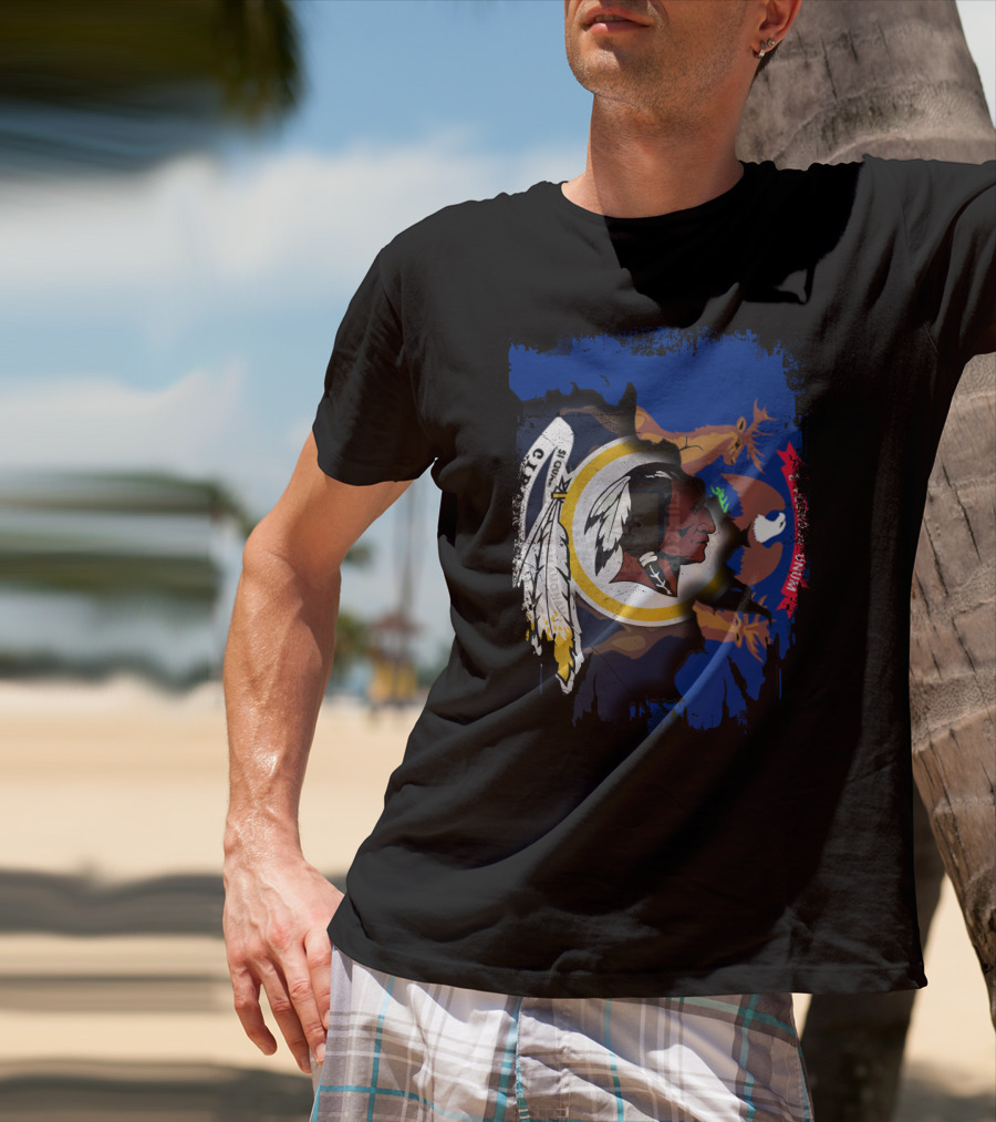 Michigan Unity With Historic Redskins Symbol T-Shirt