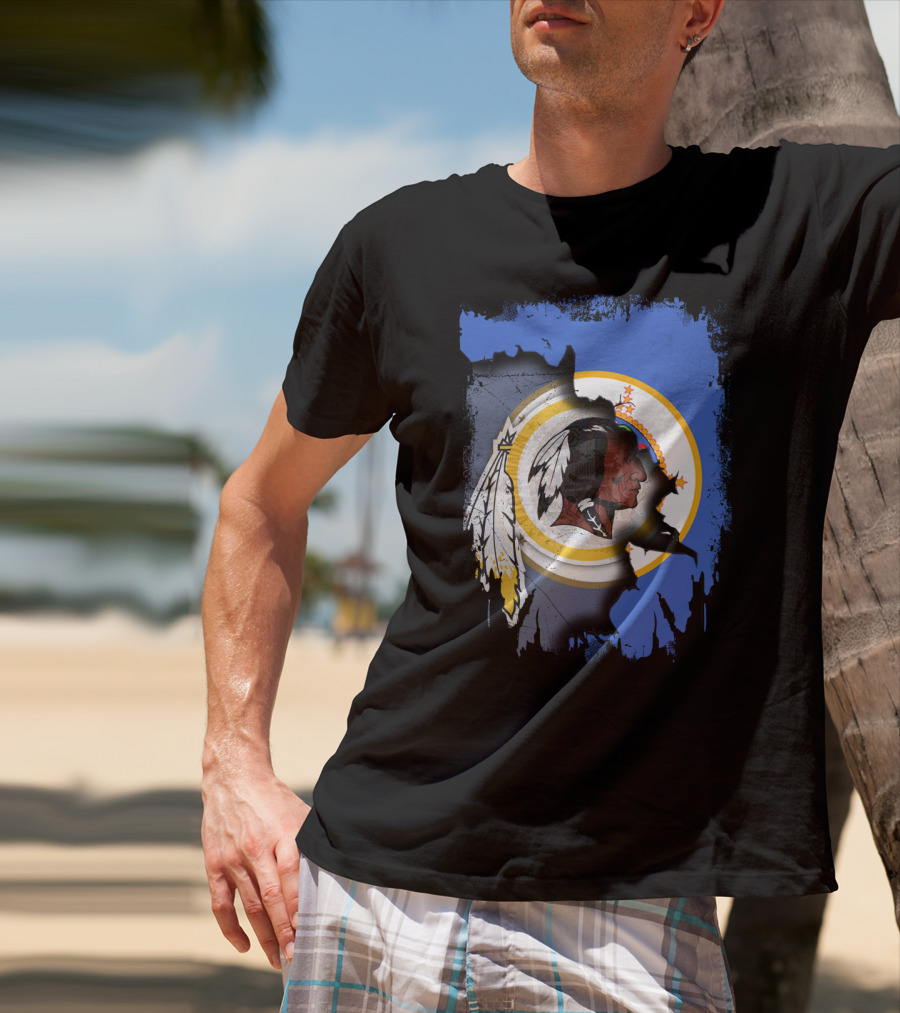 Together Minnesota With Redskins Vintage Logo And State Silhouette T-Shirt