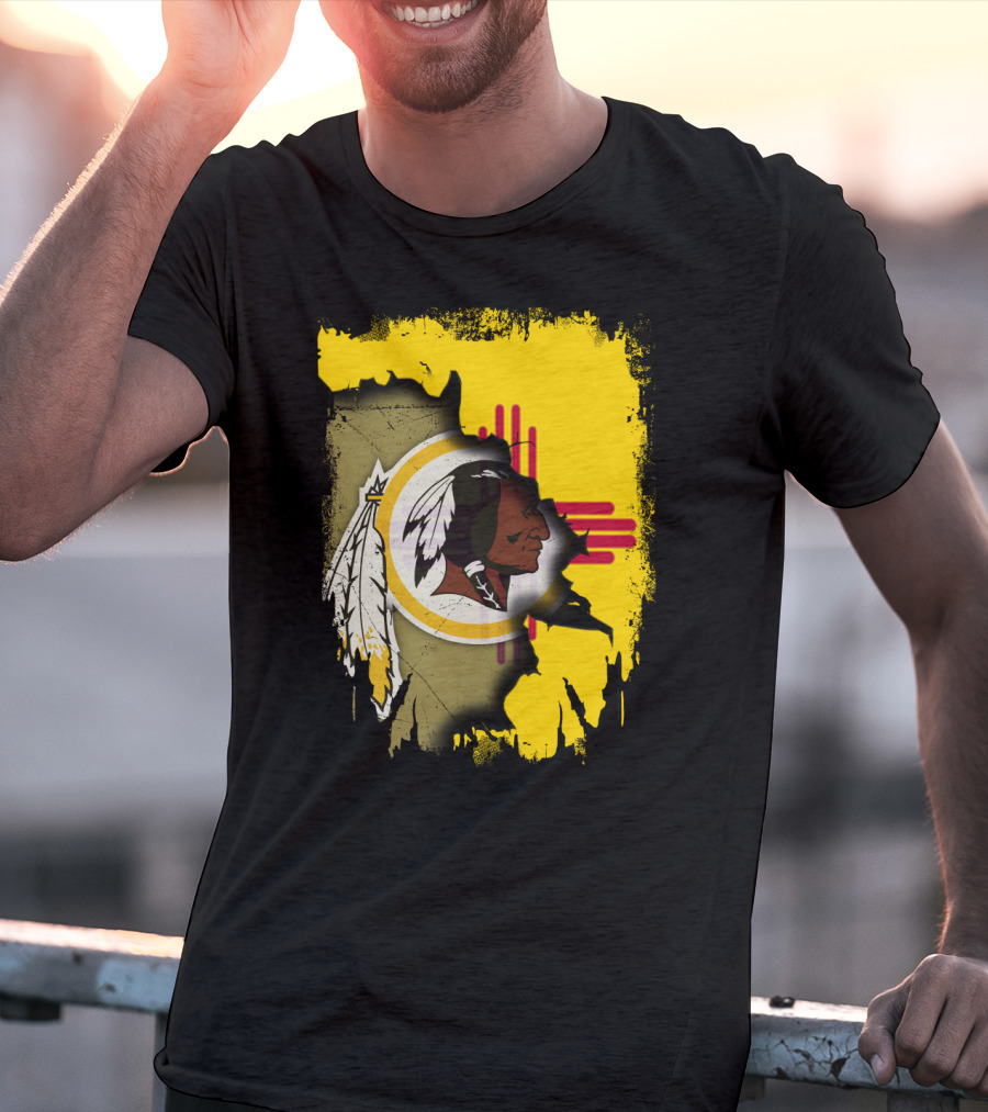 New Mexico Together Redskins Logo Zia Symbol T-Shirt