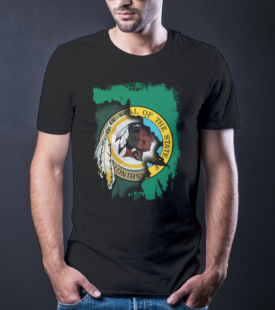 Together Washington State Seal Redskins T-Shirt