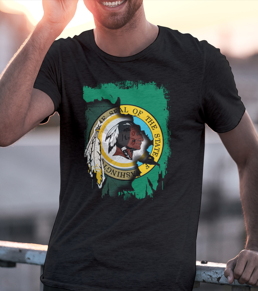 Together Washington State Seal Redskins T-Shirt