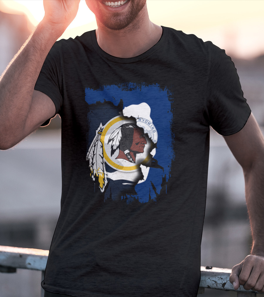 Wyoming State Pride With Redskins T-Shirt