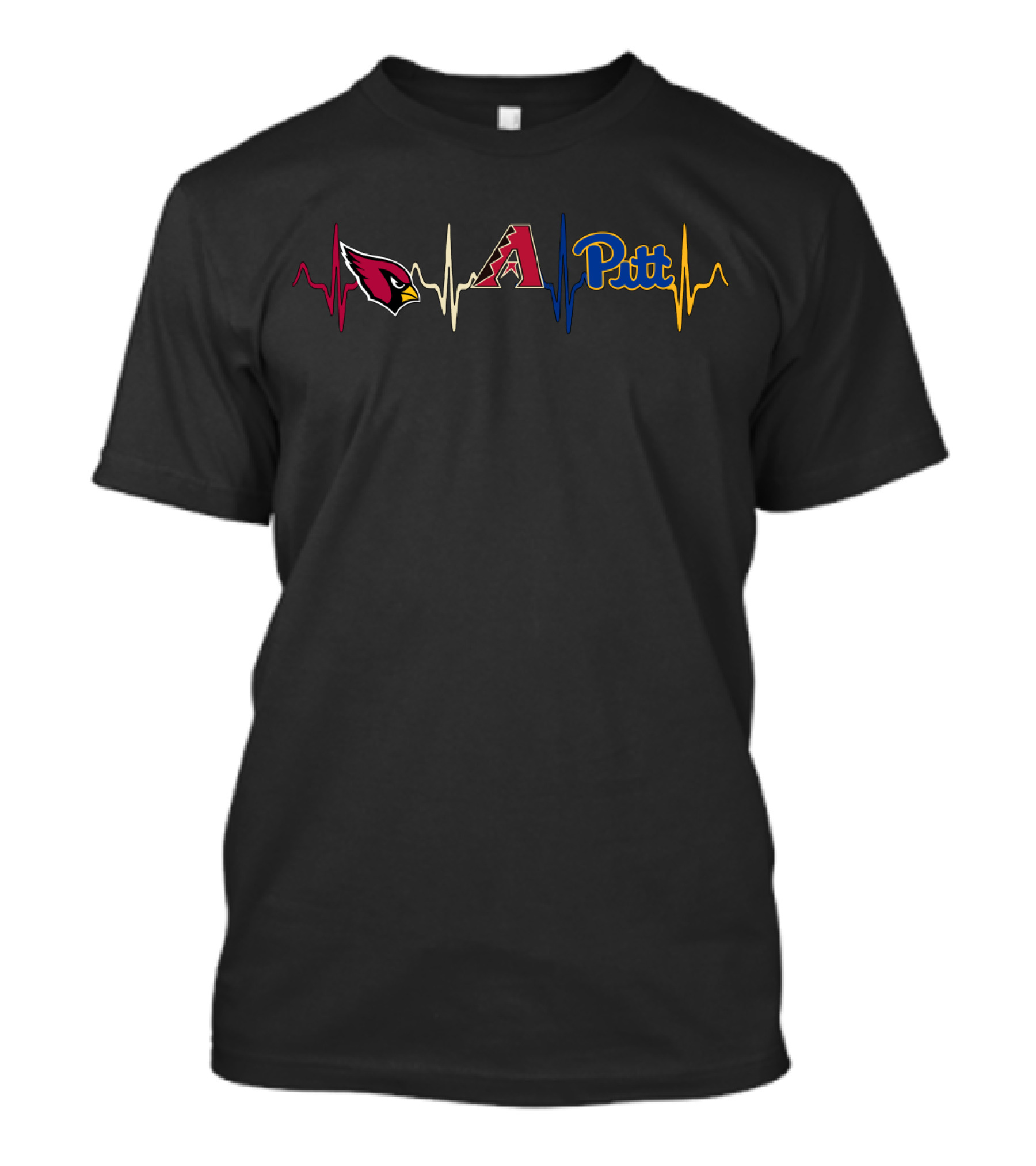 Cardinals Arizona Diamondbacks Pitt Heartbeat T-Shirt